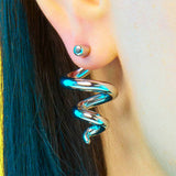 Corkscrew Earring | Silver