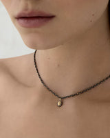 N° 924 Necklace in Ruthenium