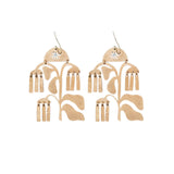 Willow Bloom Brass Earrings