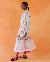 Arred Block-Printed Skirt