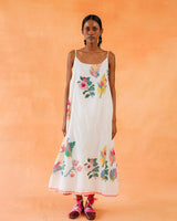 Tawny Block-Printed Dress