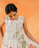 Mentha Block Printed Dress