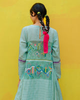 Peony Jamdani Dress