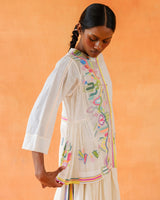 Freesia Jamdani Top