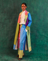 Lattice Ikkat Silk Jacket