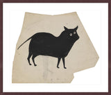 Framed Print | Bill Traylor "Two-Eyed Cat House Poster"