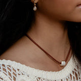 Coco Sienna Silk Cord Necklace