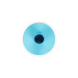 Tall Two Tone Metal Candleholder - Pompadour and Powder Blue