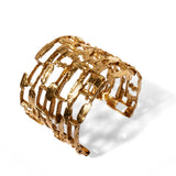 Alata Structure Cuff Brass, Large
