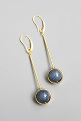 Geometric Earrings | Navy Blue