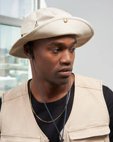 Organic Bucket Stash Hat: Bone