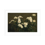 Framed Print | Henri Fantin-Latour "Still Life of White Roses"