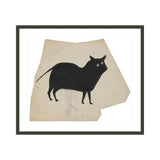 Framed Print | Bill Traylor "Two-Eyed Cat House Poster"