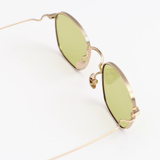 Osiris in Gold Titanium with Light Green Lenses