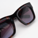 Nebula in Dark Havana Acetate with Sunset Gradient Lenses