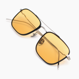 Titan in Silver & Matte Black Titanium with Yellow Lenses