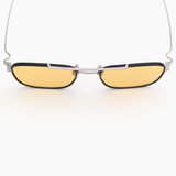 Titan in Silver & Matte Black Titanium with Yellow Lenses