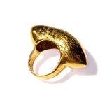 Silk Cocoon Hollow Form Ring Brass