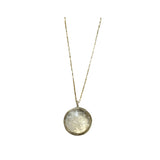 Roman Tyche Medallion Necklace - Bronze / Rock Crytstal