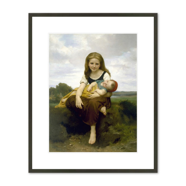 William-Adolph Bouguereau “The Elder Sister” Framed Print