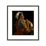 Framed Print | Orazio Gentileschi “Portrait of a Young Woman as a Sibyl”