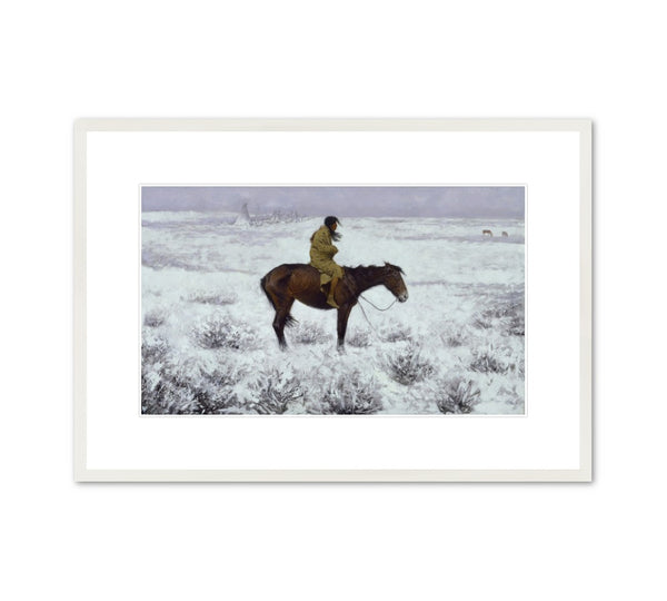 Frederic Remington “The Herd Boy” Framed Print