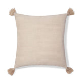 Malaika Linens Embroidered Scrolling Vines Motif Pillow