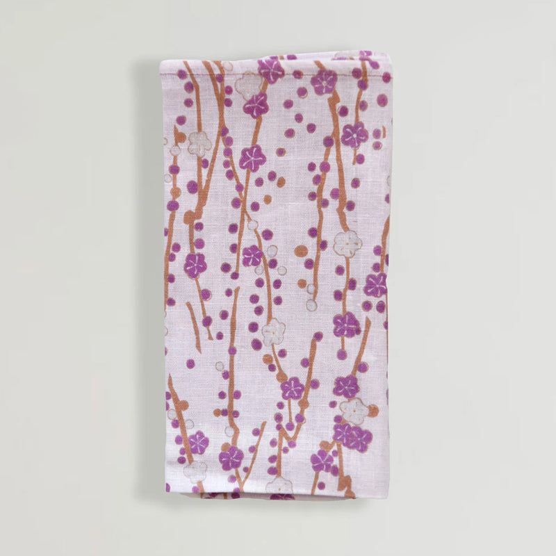 Byrd Linen Napkins - Lilac Set of 2