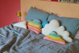 Cloud Shaped Cushion | Medium, Rainbow