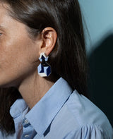 Ideal Mar Azul Dangle Earrings Blue