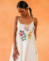 Tawny Block-Printed Dress