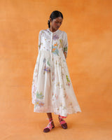 Canary Block Printed Dress
