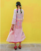 Lavender Jamdani Dress