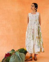Mentha Block Printed Dress