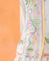 Freesia Jamdani Top