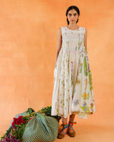 Mentha Block Printed Dress