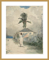 Framed Print | Winslow Homer "Along the Road, Bahamas"