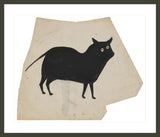 Framed Print | Bill Traylor "Two-Eyed Cat House Poster"