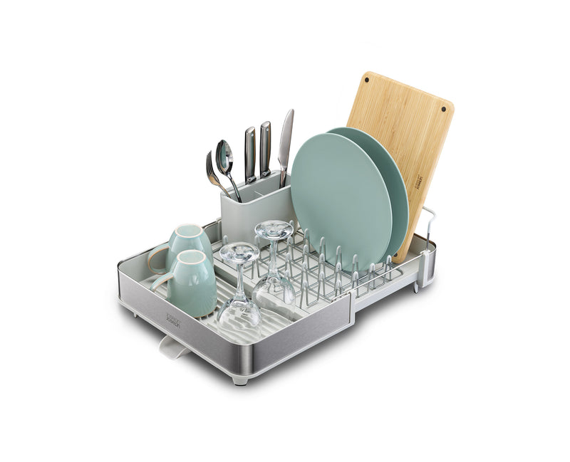 Extend™ Steel Expandable Dish Rack - Grey