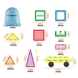 PicassoTiles | Magnetic Tile Building Set, 61 pieces
