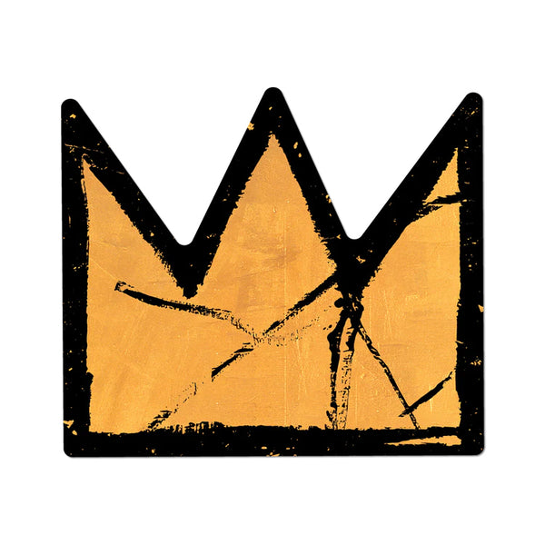 ‟Gold Crown” by Basquiat Sticker