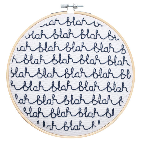 Donna Wilson Blah Blah Blah Embroidery Hoop Kit