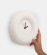 Clock "Holly" in Gloss Bone