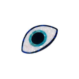 Hand-painted Evil Eye Claw Hair Clip