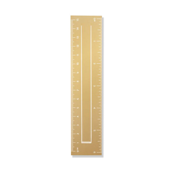 Brass Bookmark Ruler