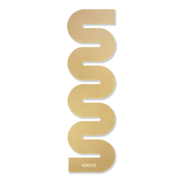 Brass Bookmark in Wave