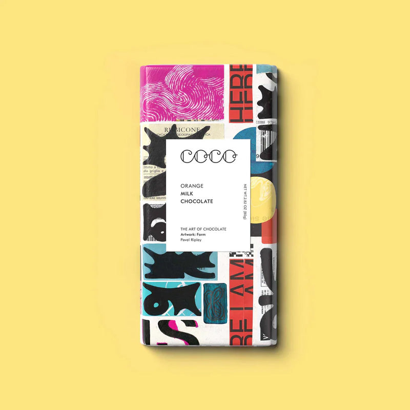 COCO Milk Chocolate Bar: Orange