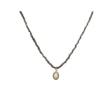 N° 924 Necklace in Ruthenium
