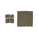 Stonewashed Linen Cocktail Napkins, Set of 4