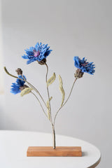 Three Cornflowers Object Art
